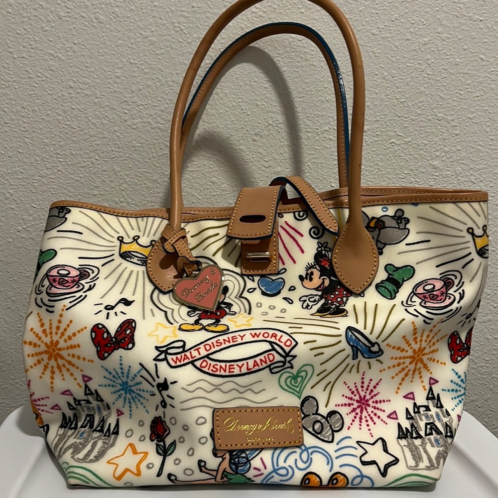 Disney Dooney & Bourke Large Sketch Tote Bag